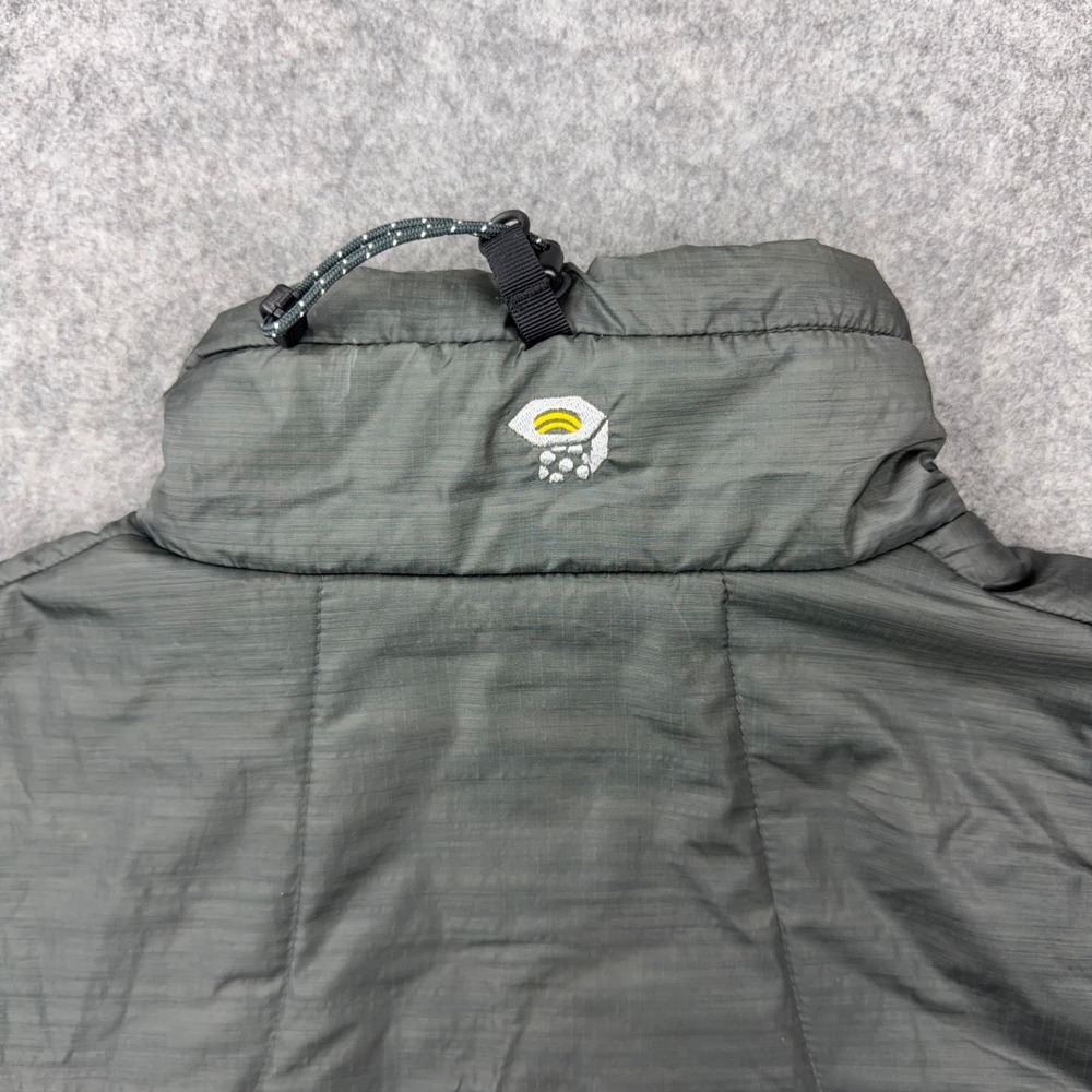 Mountain Hardwear Jacket Womens Medium Gray PrimaLoft Insulated Puffer Full Zip - Picture 10 of 15